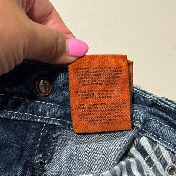 Rock Revival Women’s 28 Blue Adaliz Easy Straight Denim Jeans Embellished Y2k - Picture 7 of 11